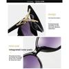 Fashion sunglasses female fox head large frame sunglasses classic trend sunglasses big face glasses thin advanced sense