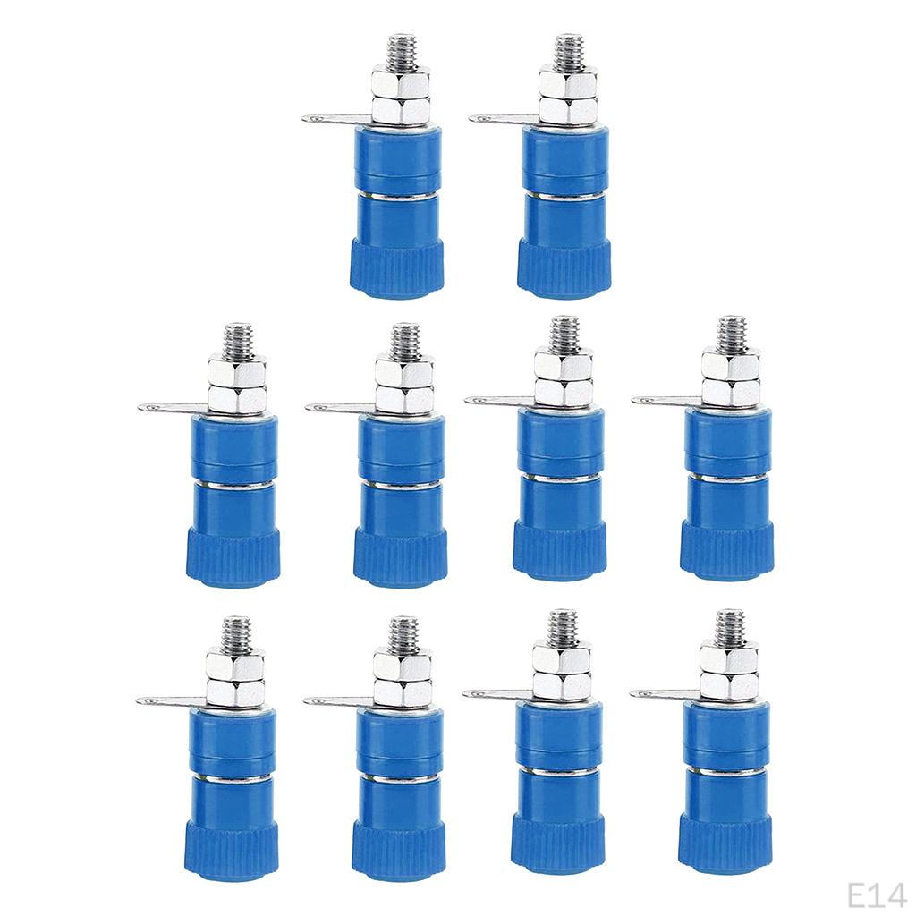 10 Pieces / Pack 4mm Banana Socket Speaker Binding Posts Nut Connector