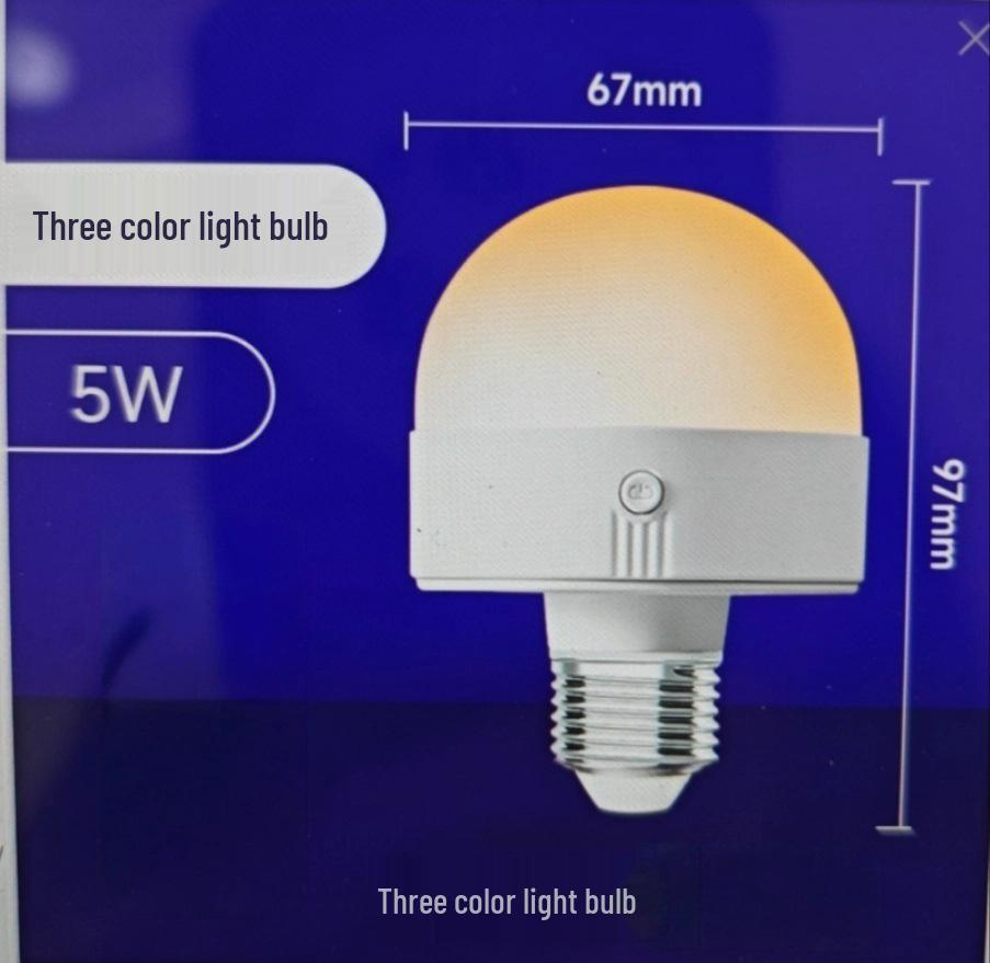Rechargeable E27 RGB Touch Wall & Table Lamp with Remote Control