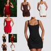 Sexy Sleeveless Wrap Dress With High Waist For Streetwear Fashion