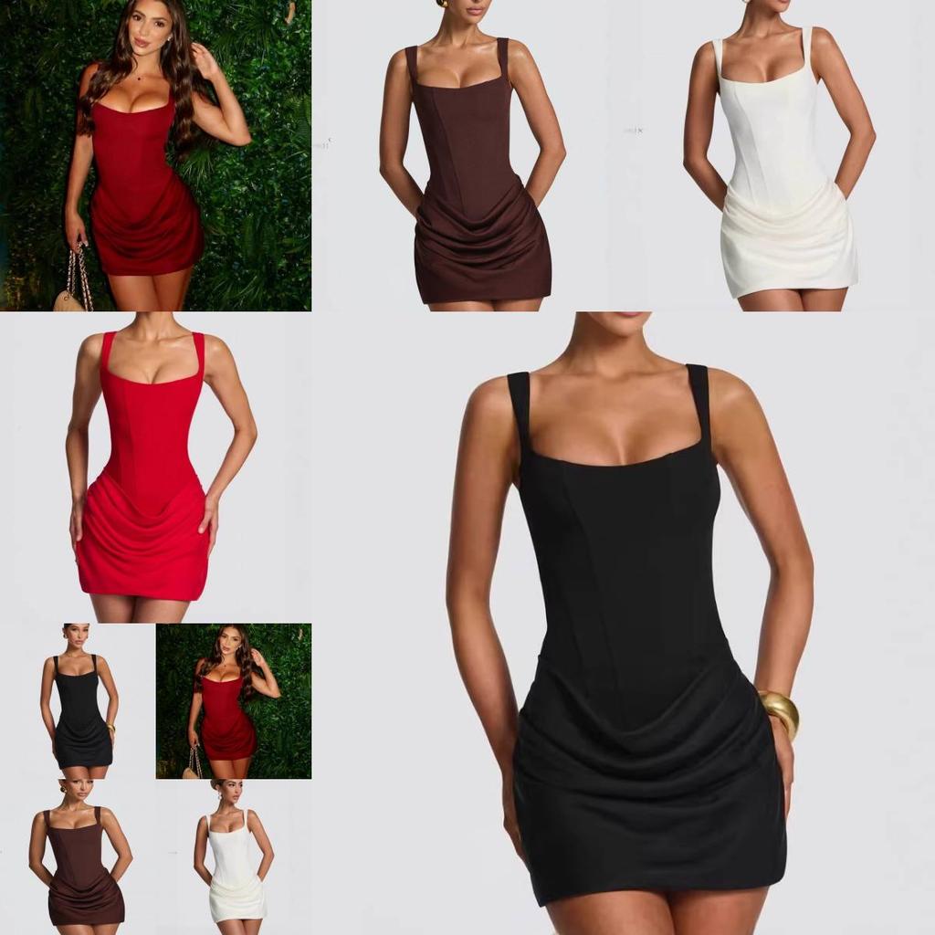 Sexy Sleeveless Wrap Dress With High Waist For Streetwear Fashion