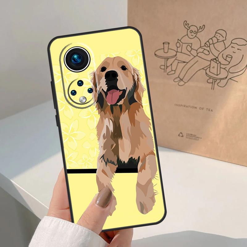 Cartoon Golden Retriever Dog For Honor Magic 8 Pro 7 6 5 Lite Case For Honor Win RT 200 400 50 70 90 X8b X9a X9b X9c X9d