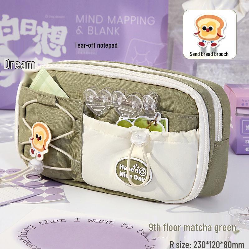 Large Capacity Cute Pencil Case for Girls - Perfect for Elementary To High School Students