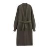 Araltay Autumn New Women's Clothing Fashion Style Fashion All-Match Casual Style Gold Thread Belt Knitting Overcoat