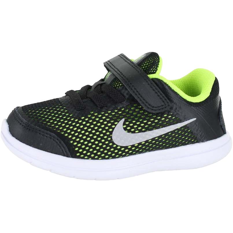 Nike Flex 2016 RN Comfortable Versatile Low-Top Walking Shoes Baby sneakers Black Green 834280-004
