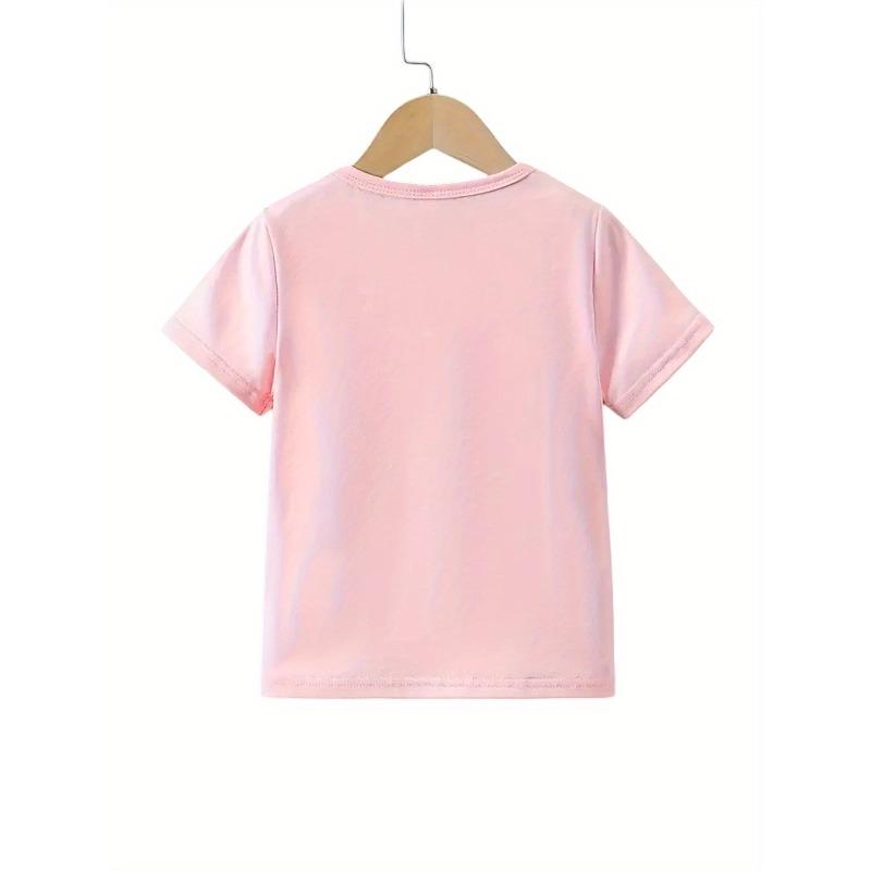 European Sizes Girls' Fashion Round Neck T-Shirt