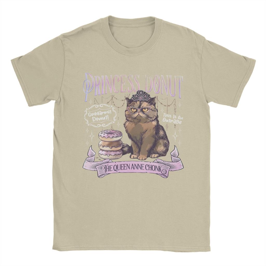 Princess Donut Dungeon Crawler Carl T Shirt for Men Cotton Funny TShirts O Neck Tee Shirt Short Sleeve Tops New Arrival