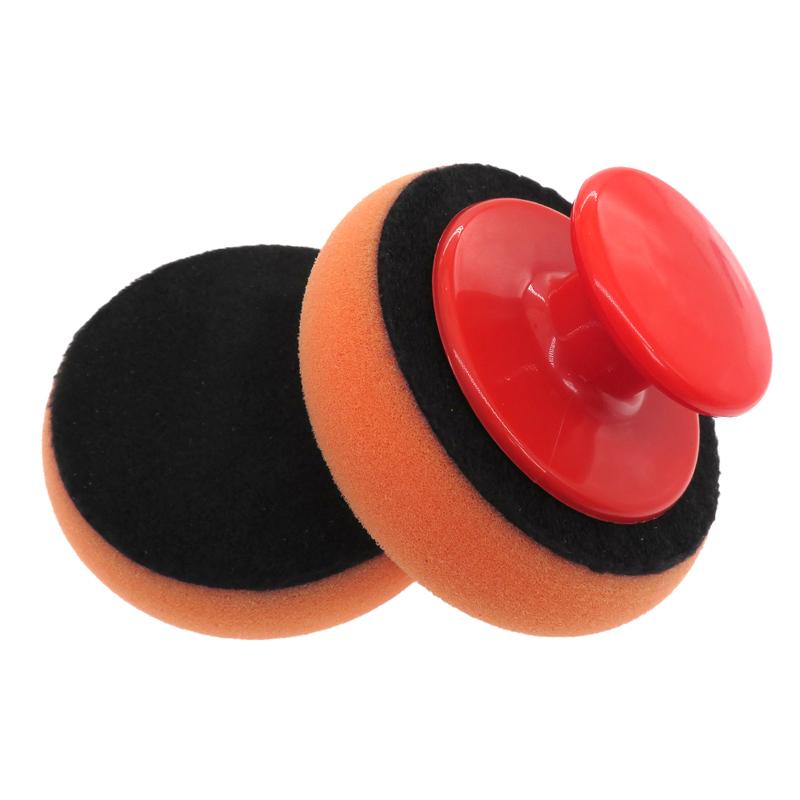 Auto-Wachs-Applikator-Pads-Set, weicher Schwamm-Applikator-Schaum-Wachs-Pad mit Griff zum automatischen Polieren, Reinigen und Wachsen
