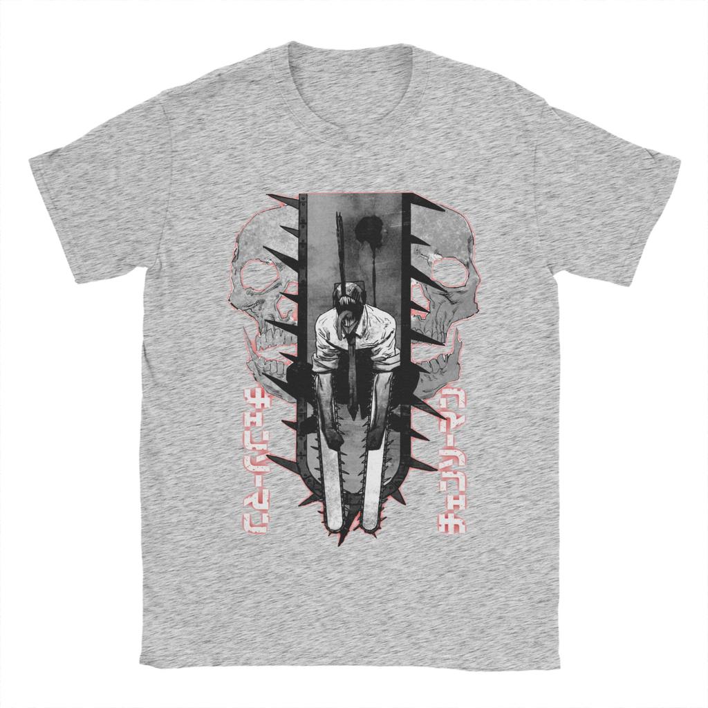 Men Women's Chainsaw Man Manga Art T Shirts  Cotton Clothing Vintage Short Sleeve O Neck Tees Gift T-Shirts