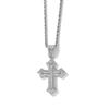 Cross Hip-Hop Pendant Square Diamond Micro-Inlaid Zircon Personality Trendy Men'S Stainless Steel Twist Chain