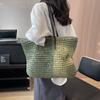 Handwoven Large Capacity Straw Tote Bag for Women - Spring/Summer Shoulder Bag for Commute & Beach