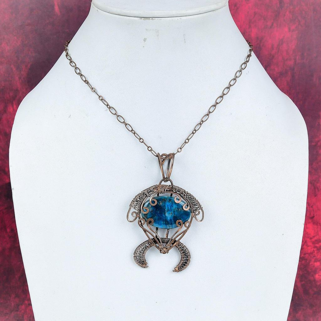 Neon-Apatit-Anhänger Kupferdraht-umwickelter Anhänger Original-Edelstein-Schmuck handgefertigter Schildkröten-Anhänger Kupferdraht-Wickel-Schmuck Geschenke für sie
