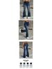 Trendy High Waist Elastic Flare Jeans for Teenage Girls - New European & American Style