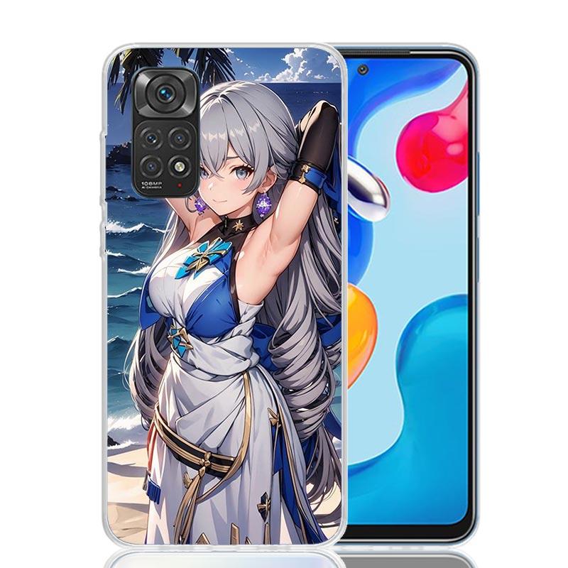 Honkai Star Rail Bronya Rand Phone Case For Xiaomi Redmi Note 15 14 13 12S 12 Pro Plus 11S 11E 11 11T 10S 10 Art Soft Pattern Co