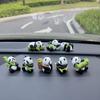 Bamboo Panda Cartoon PVC Ornament for Desk or Car - National Treasure Toy