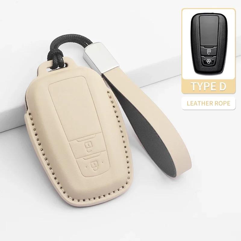 2/3 Tasten Auto Schlüsselhülle Schale Fob für Toyota Prius Camry Corolla CHR C-HR RAV4 Land Cruiser Fernbedienung Schlüsselanhänger PU Zubehör