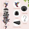Outdoor Wind Chimes Elegant Garden Wind Chimes Hummingbird Decor Beautiful Hummingbird Wind Chimes For Terrace Yard Garden