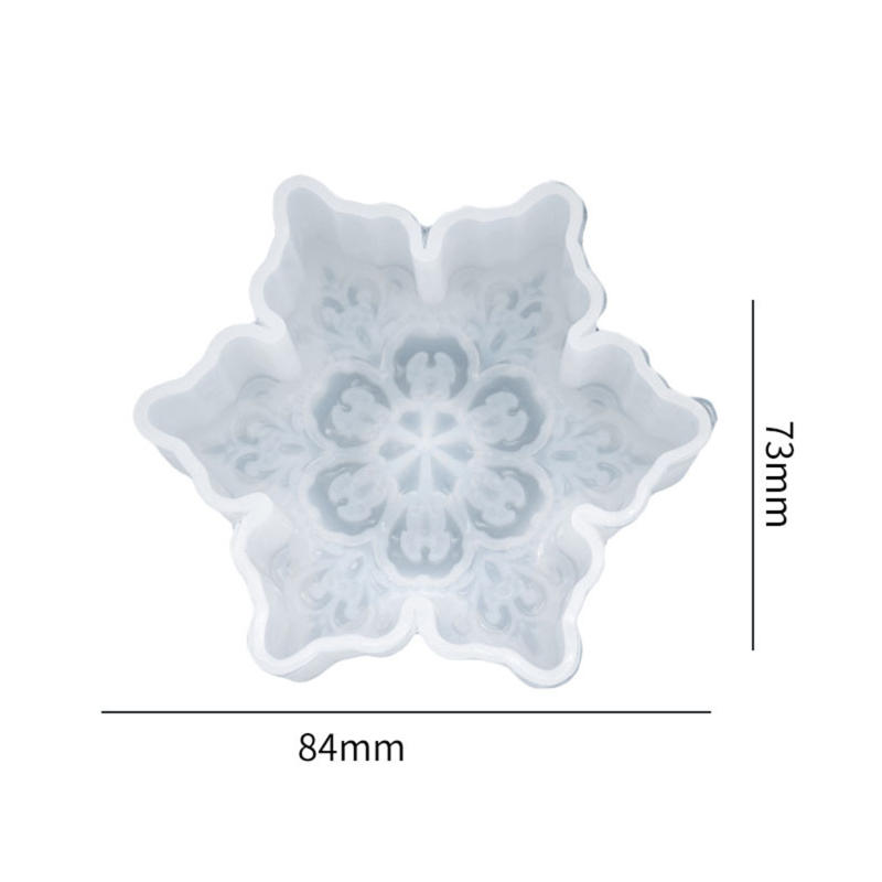 Christmas Silicone Snowflake Mold Candle Soap Diy Aromatherapy Plaster Candle Decorating Mould Candy Chocolate Making Tools
