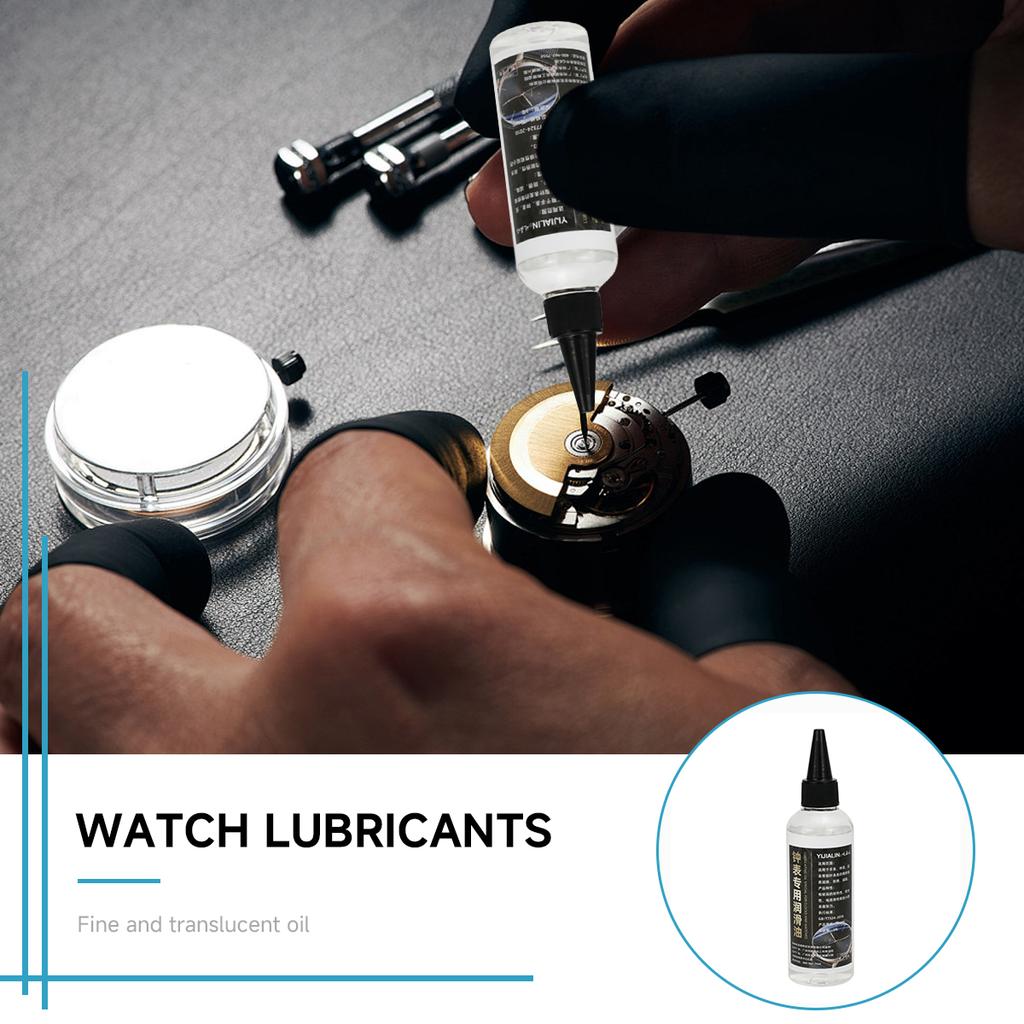 Lubrificante per Orologi Olio Lubrificante per Orologi da Parete e da Polso Olio per Movimenti di Orologi Meccanici Per Orologiai Forniture per Riparazione Orologi 10ml
