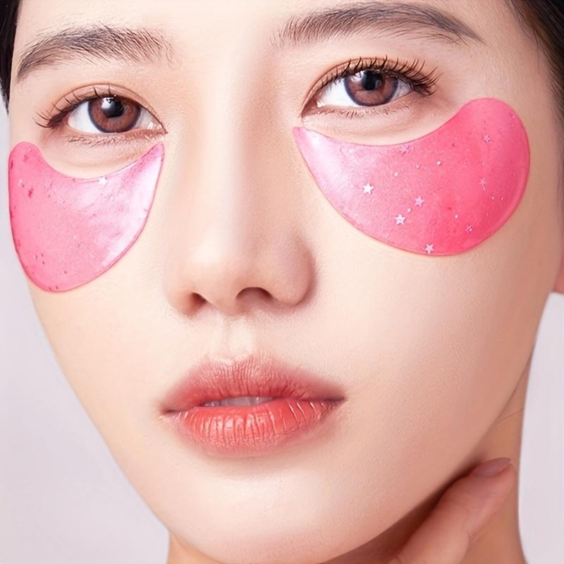 60pcs SADOER Rose Starry Collagen Eye Mask Anti Dark Circles Remove Eyes Bags Moisturizing Firming Eye Patches Eyes Skin Care