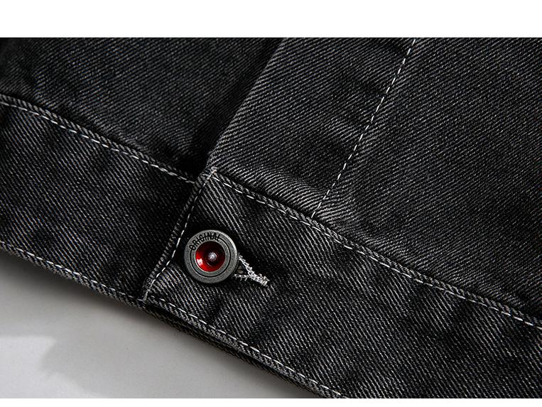 2025 Men's Plus Size Casual Denim Jacket: Trendy Patchwork, Loose Fit