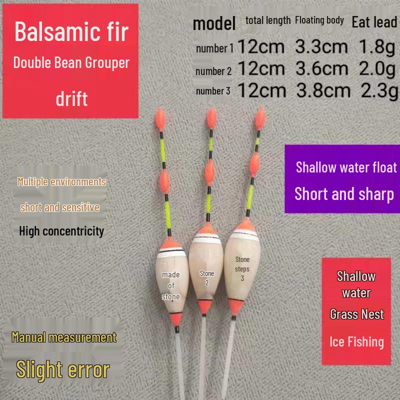 Stream Small Objects: Speckled White Stone Striped Ice Fishing Float Tackle Accessories