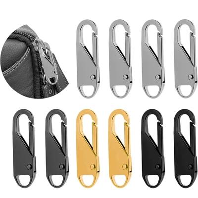 Universal Replacement Zipper Slider Metal Alloy Removal Zipper Puller Luggage Bag Zip Head DIY Craft Sewing Tool Repair Kit