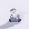 Resin Christmas Figurines Gold Silver Desktop Knick-knacks Cartoon Santa Statue  Party Supplies