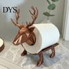 Tissue Dispenser 3D Printed Elk Toilet Paper Holder, Stable Base Bathroom Roll Durable Stand Dispenser, Waterproof PLA Decorative Towel Storage,