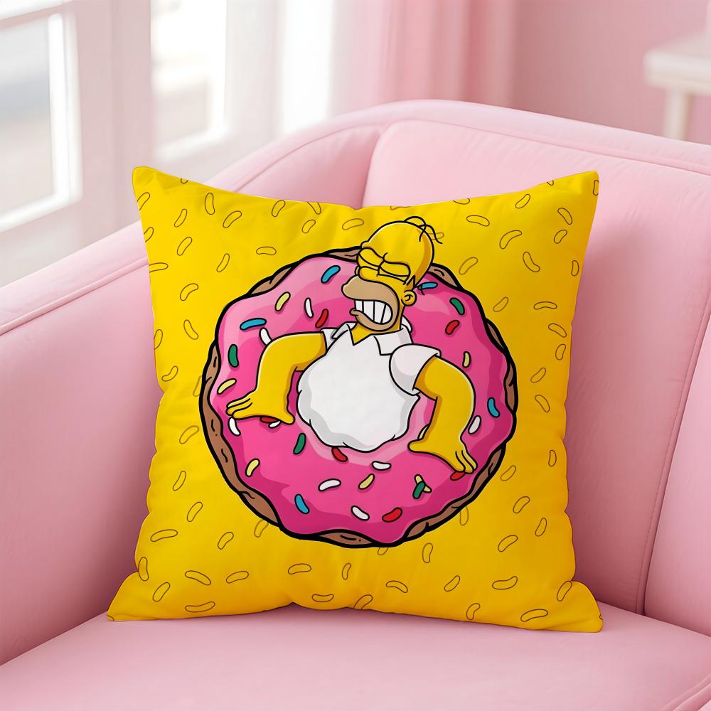 The Simpsons catoon cool TS Cushion Cover Comfortable Reversible Pillow Cover Ideal for Car Sofa Bedroom & Beyond