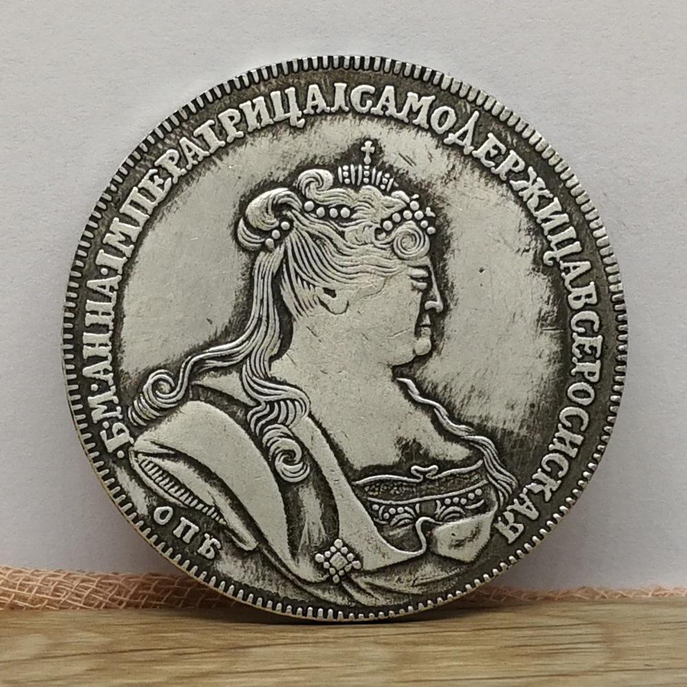 1736 Russian Empress Coin, Creative, Antique, Toy, European and American Retro Court Style, Small Gadgets, Ornaments, Decorations