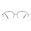 Glasses Metal Double Beam Toad Half Frame Plain Mirrors Saddle Nose Pad Flat Mirrors Women'S Glasses Men