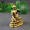 Antique Copper Amitabha Buddha Small Statue Desktop Ornaments Buddhism Character Figurines Home Decoration For Living Room Craft