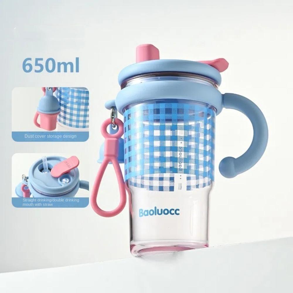 

Leak-proof Straw Cup Large Capacity Water Bottle Ins Dual Drinking Cup For Women Men