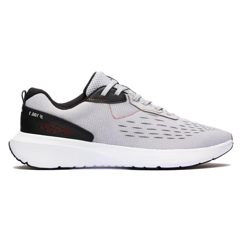 Decathlon JF100.1 Cushioned Wear Resistant Breathable Low Top Running Shoes Men's White Black
