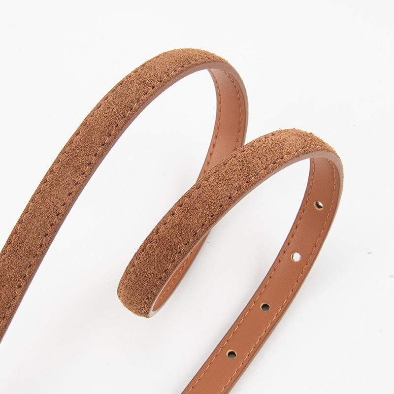 Women's Belt Genuine Leather Frosted Suede Retro High-end Decoration Women's Dress Accessories Belt