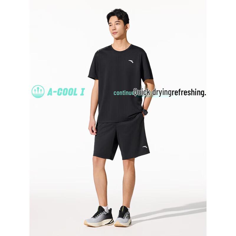 Anta Men s Quick-Dry Short Sleeve & Shorts Sports Set 3XL