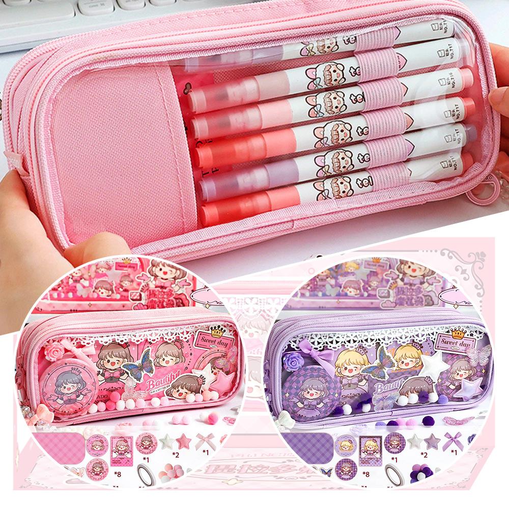 

Многофункциональная сумка для ручек большой емкости, органайзер для канцелярских принадлежностей, школьные офисные принадлежности