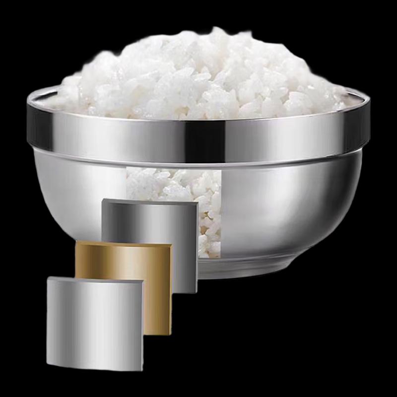 NHZHIW 304 Stainless Steel Double-Layer Insulated Platinum Bowl