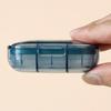 1/2/3pcs 3-Compartment Waterproof Pill Organizer Box Portable Mini Plastic Medicine Case Dustproof Compact Storage