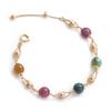 Women Natural Tourmaline Crystal Bracelet Korean Fresh Ins Style Niche Jewelry