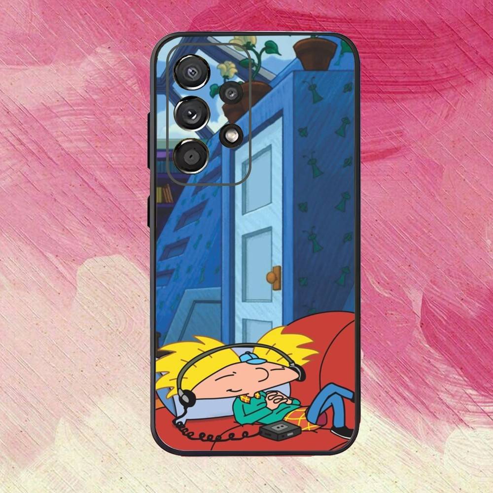 

Hey Arnold Fondos Cartoon Phone Case For Samsung S25,S24,S21,S22,S23,S30,Ultra,S20,Plus,Fe,Lite,Note,10,9,5G Black Cover Samsung S225G