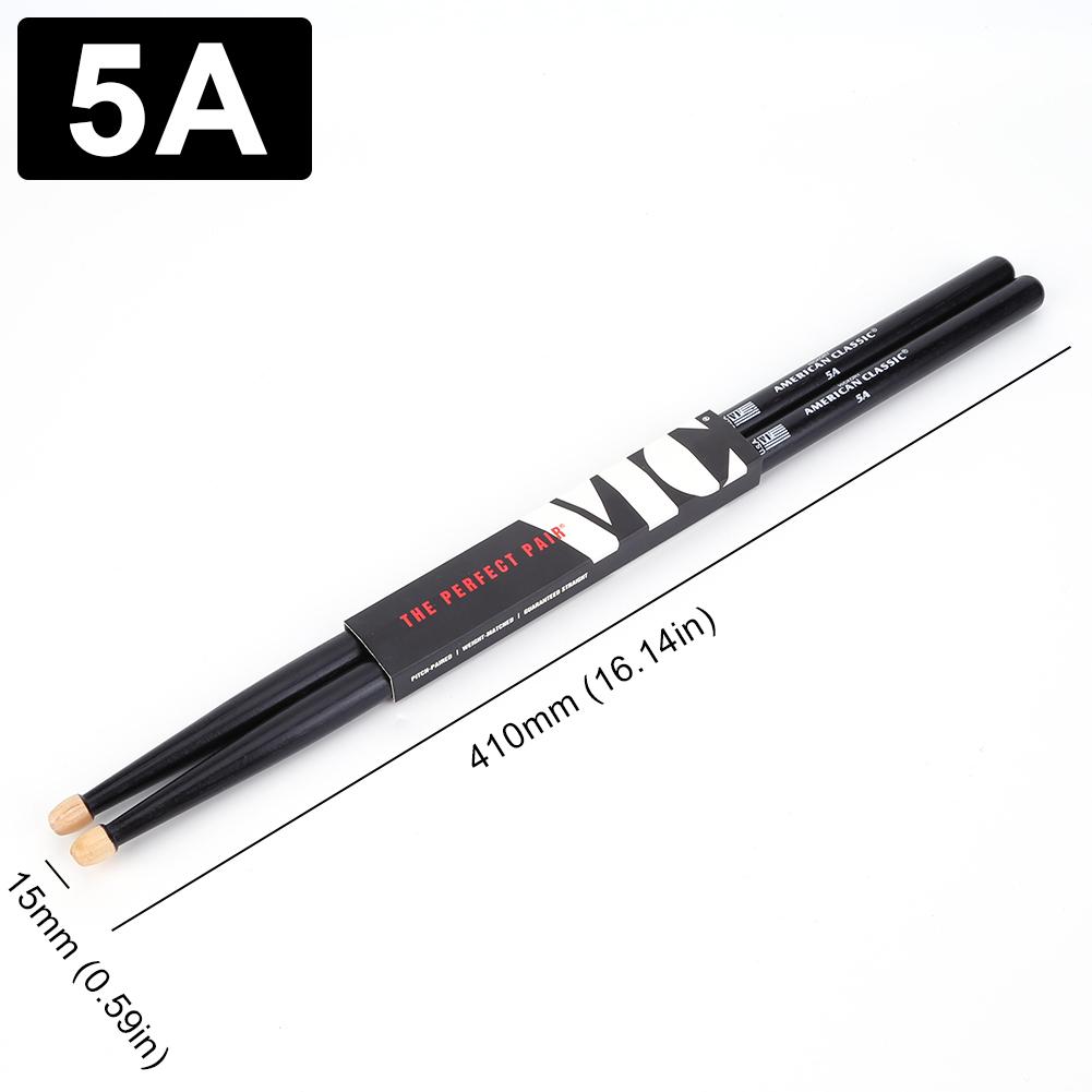 Drum Sticks Rockout Class Jazz Musical Instrument 7A Drumsticks Tear Drop Tip Wood Tip Drumsticks for Beginners Students