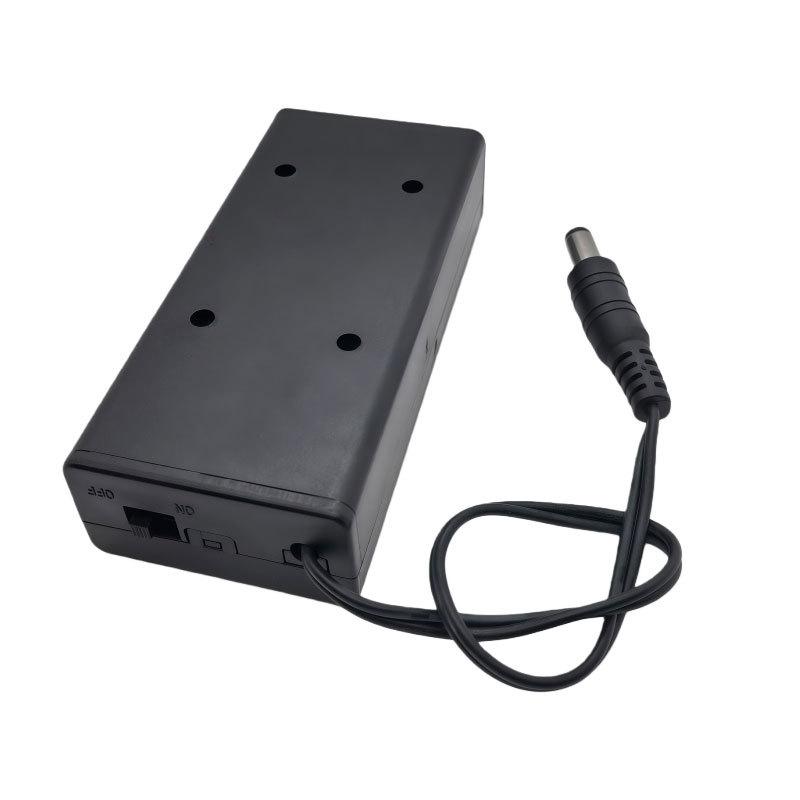 DIY Battery Container With DC 5.5x2.1 Plug, 1/4Pc 2 Section 7.4V 18650x2 Battery Case