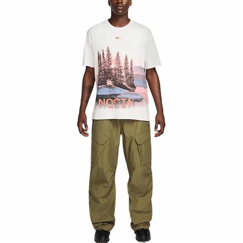 Nike T-shirt Unisex Manica Corta Versatile Moda Collaborazione Nocta Bianca