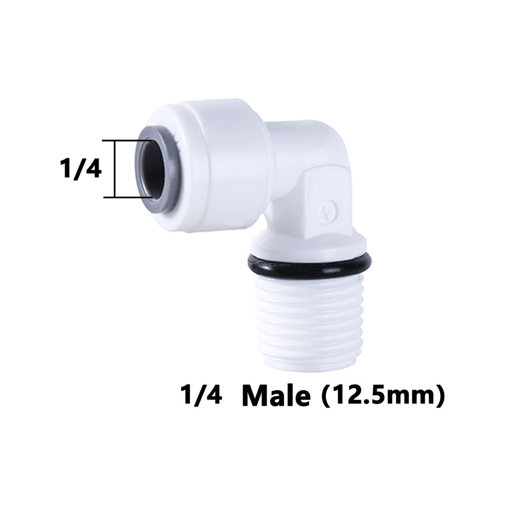 90 Grad Winkel RO Wasseranschluss 15 Typen Innen- Außengewinde 1/4 3/8 POM Schlauch PE Rohrverbinder Filter Umkehrosmose Teile