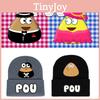 My Pou Pet Alien Printing Adults Unisex Knit  Winter Hat For Cold Weather