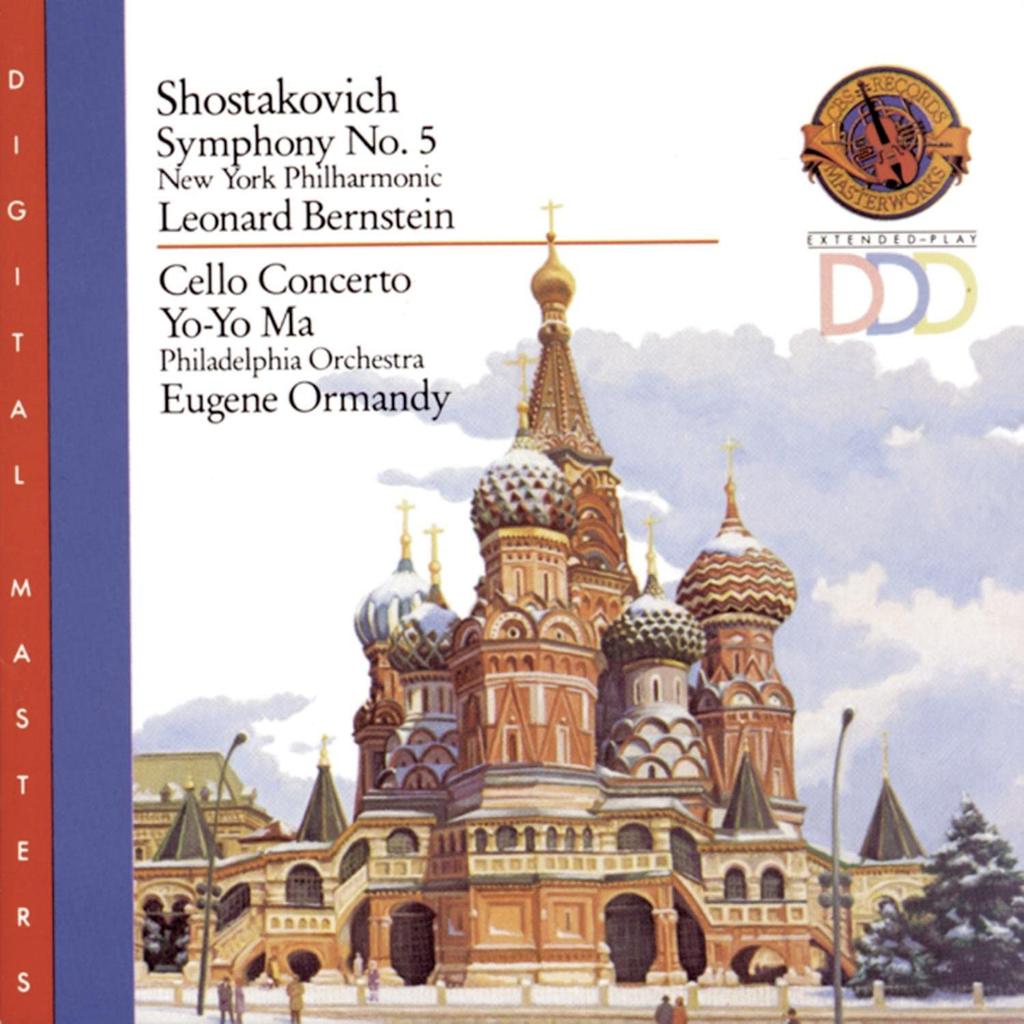 CD SHOSTAKOVICH, NEW YORK PHILHARMONIC - Symphony No. 5 / Cello Concerto No. MDK44903 Sony 1989 US Classical Used