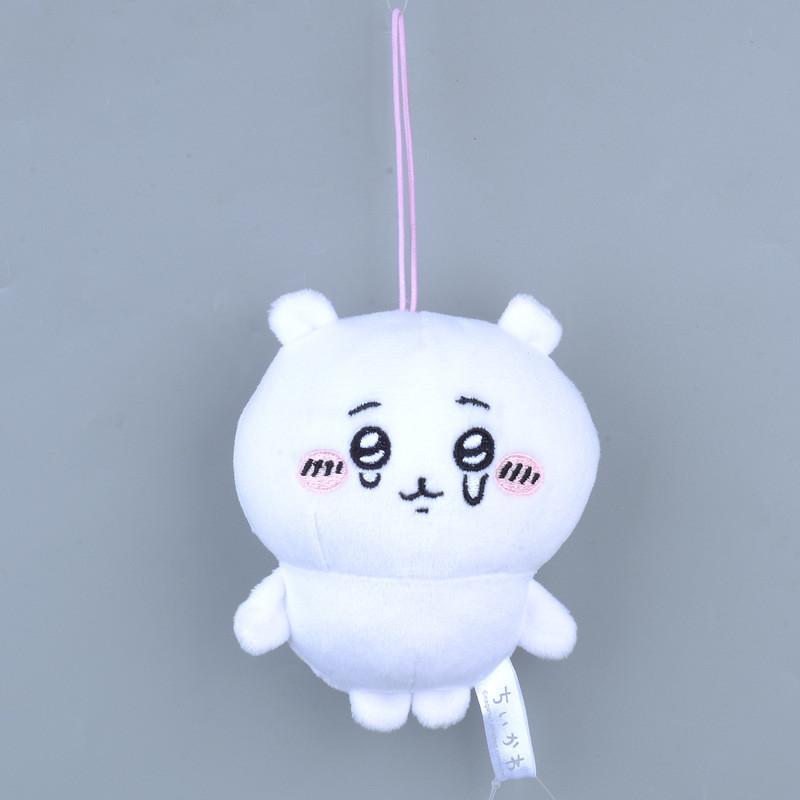 Cute Chiikawa Cartoon Bear Plush Keychain Pendant Soft Filling Kids Collectors