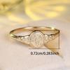 Antique Oval Metal Cute Flower Pattern Thin Rings For Women Vintage Gold Color Engagement Ring Wedding Jewelry Mother's Day Gift